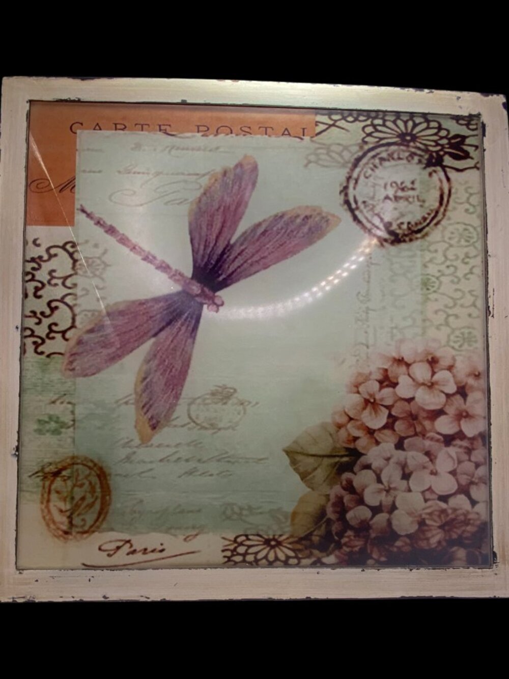 Shabby Chic Dragonfly wall art